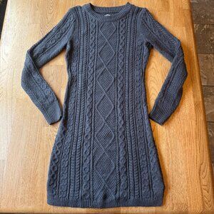 Merona Gray Cable Knit Sweater Dress Size XS